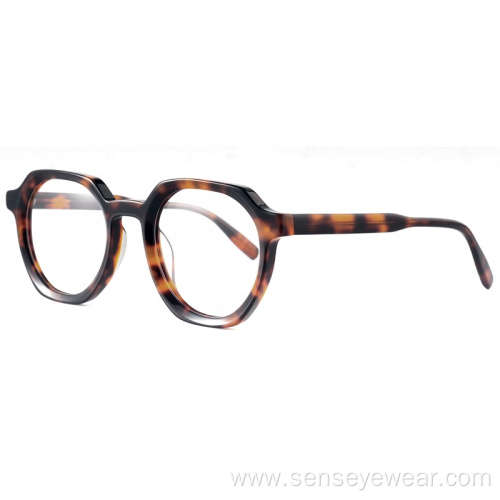 Spectacle Bevel Acetate Frame Optical Glasses Women Monturas